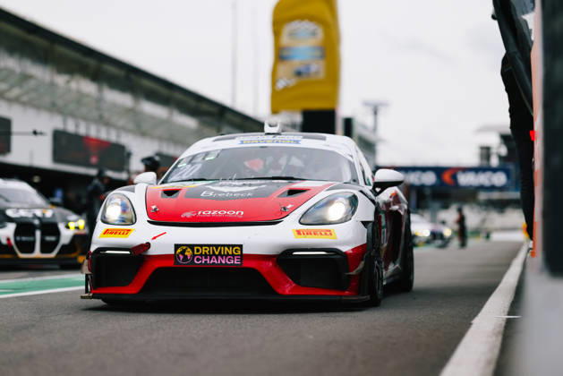 ADAC GT4 Germany, 11. + 12. Rennen Hockenheim 2026 20 Porsche 718 Cayman GT4 RS Clubsport, razoon - more than racing: Harald Huber, Jack James - picture by Gruppe C Photography Sachsenring Germany Copyright: xGruppexCxPhotographyx