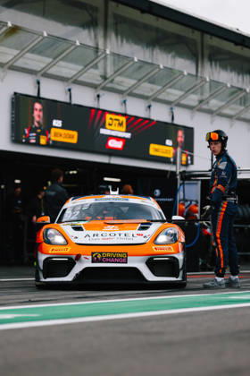 ADAC GT4 Germany, 11. + 12. Rennen Hockenheim 2026 92 Porsche 718 Cayman GT4 Clubsport, Team Wimmer Werk Motorsport: Egor Litvinenko, Oskar Dix - picture by Gruppe C Photography Sachsenring Germany Copyright: xGruppexCxPhotographyx