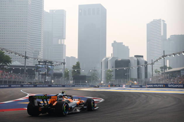 F1 Singapore Grand Prix 2026 Practice Lando Norris of McLaren during the practice ahead of the Formula 1 Singapore Grand Prix at Marina Bay Street Circuit in Singapore on October 9, 2026. Singapore Singapore Copyright: xJakubxPorzyckix originalFilename:porzycki-f1singap261009_npBnL