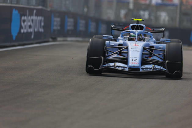 9th October 2026; Marina Bay, Singapore; Formula 1, Singapore Grand Prix, Free Practice and Sprint Qualifying Day; Gabriel Bortoleto (5) of Brazil and Audi Revolut F1 Team during the first practice at the Singapore Grand Prix StephenxBlackberry