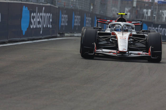 9th October 2026; Marina Bay, Singapore; Formula 1, Singapore Grand Prix, Free Practice and Sprint Qualifying Day; Oliver Bearman (87) of Great Britain and TGR Haas F1 Team during the first practice at the Singapore Grand Prix StephenxBlackberry