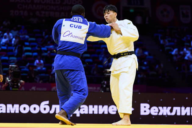 Dota Arai (JPN), OCTOBER 6, 2026 -Judo : World Judo Championships BAKU2026 Mens -100kg3rd Round match at National Gymnastics Arena in Baku, Azerbaijan. aflo_354496459 KenxAsakurax