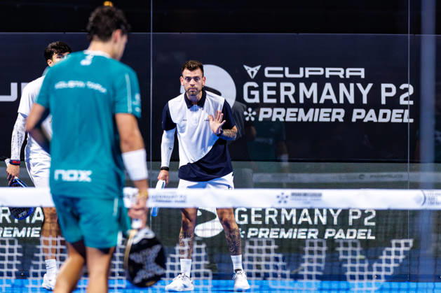 DÜSSELDORF, GERMANY - 9 OCTOBER 2026: Image shows Gonzalo Alfonso (ARG) during CUPRA Germany Premier Padel P2 2026 Day 6: Quarterfinals at CASTELLO Düsseldorf on 9 10 2026 in Düsseldorf, Germany. Germany Copyright: xFröhlichxPascalx