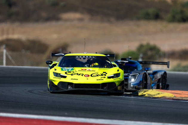 AUTO - ELMS - 4 HOURS OF PORTIMAO 2026 57 KIMURA Takeshi (jpn), JAUBERT Mathys (fra), SERRA Daniel (bra), Kessel Racing, Ferrari 296 LMGT3 Evo, LMGT3, action during the 4 Hours of Portimao 2026, 6th round of the 2026 European Le Mans Series on the Autodromo Internacional do Algarve from October 8 to 10, 2026 in Portimao, Portugal - Copyright: xJoaoxFilipex