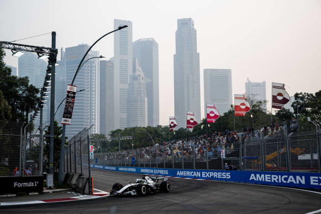 F1 - SINGAPORE GRAND PRIX 2026 11 PEREZ Sergio (mex), Cadillac F1 Team MAC-26, action during the 2026 Formula 1 Singapore Grand Prix, 17th round of the 2026 Formula One World Championship, WM, Weltmeisterschaft from October 9 to 11, 2026 on the Marina Bay Street Circuit, in Singapore, Singapore - SingaporeSingapore  Copyright: xALBERTOxVIMERCATIx