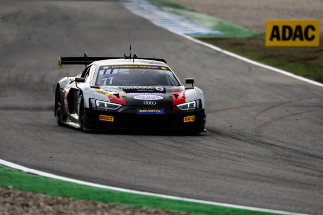 ADAC GT Masters, 11. + 12. Rennen Hockenheim 2026 77 Audi R8 LMS GT3 EVO II, LIQUI MOLY Team Engstler Motorsport: Robin Rogalski, Simon Connor Primm - picture by Gruppe C Photography Salzburg Salzburgring Germany Copyright: xGruppexCxPhotographyx