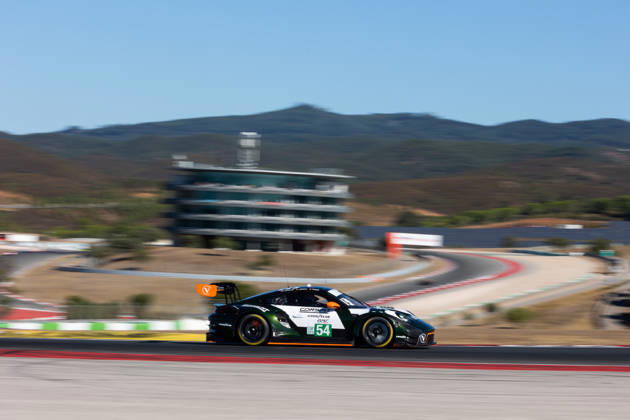 AUTO - ELMS - 4 HOURS OF PORTIMAO 2026 54 MORITZ Max (ger), PAQUE Benjamin (bel), BACHLER Klaus (aut), High Class Racing, Porsche 911 GT3 R LMGT3, LMGT3, action during the 4 Hours of Portimao 2026, 6th round of the 2026 European Le Mans Series on the Autodromo Internacional do Algarve from October 8 to 10, 2026 in Portimao, Portugal - Copyright: xJoaoxFilipex