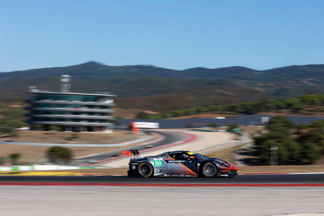 AUTO - ELMS - 4 HOURS OF PORTIMAO 2026 50 TOLEDO Custodio (usa), WADOUX Lilou (fra), AGOSTINI Riccardo (ita), Richard Mille AF Corse, Ferrari 296 LMGT3 Evo, LMGT3, action during the 4 Hours of Portimao 2026, 6th round of the 2026 European Le Mans Series on the Autodromo Internacional do Algarve from October 8 to 10, 2026 in Portimao, Portugal -  Copyright: xJoaoxFilipex
