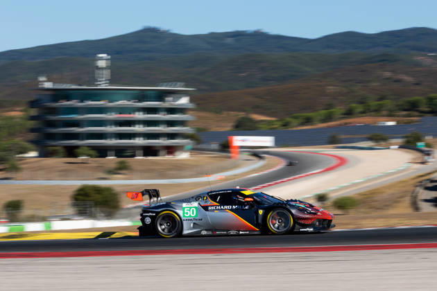 AUTO - ELMS - 4 HOURS OF PORTIMAO 2026 50 TOLEDO Custodio (usa), WADOUX Lilou (fra), AGOSTINI Riccardo (ita), Richard Mille AF Corse, Ferrari 296 LMGT3 Evo, LMGT3, action during the 4 Hours of Portimao 2026, 6th round of the 2026 European Le Mans Series on the Autodromo Internacional do Algarve from October 8 to 10, 2026 in Portimao, Portugal -  Copyright: xJoaoxFilipex