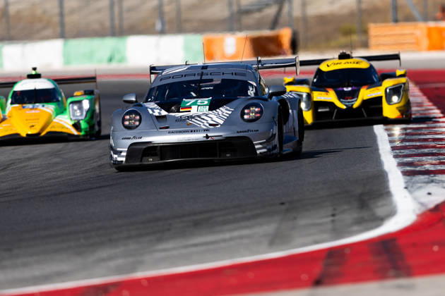 AUTO - ELMS - 4 HOURS OF PORTIMAO 2026 75 KURZEJEWSKI Matt (usa), SARGENT Thomas (usa), LIETZ Richard (aut), Proton Competition, Porsche 911 GT3 R LMGT3, LMGT3, action during the 4 Hours of Portimao 2026, 6th round of the 2026 European Le Mans Series on the Autodromo Internacional do Algarve from October 8 to 10, 2026 in Portimao, Portugal -  Copyright: xJoaoxFilipex