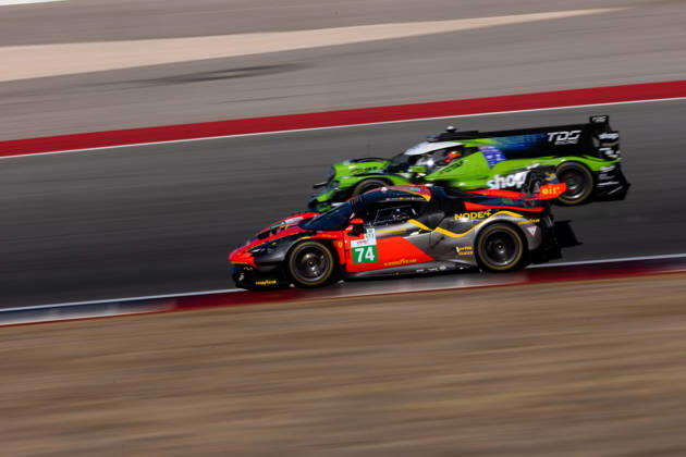 AUTO - ELMS - 4 HOURS OF PORTIMAO 2026 74 GILBERT Andrew (uae), RUEDA Fran (esp), LEROUX Romain (fra), Kessel Racing, Ferrari 296 LMGT3 Evo, LMGT3, action during the 4 Hours of Portimao 2026, 6th round of the 2026 European Le Mans Series on the Autodromo Internacional do Algarve from October 8 to 10, 2026 in Portimao, Portugal - Copyright: xJoaoxFilipex