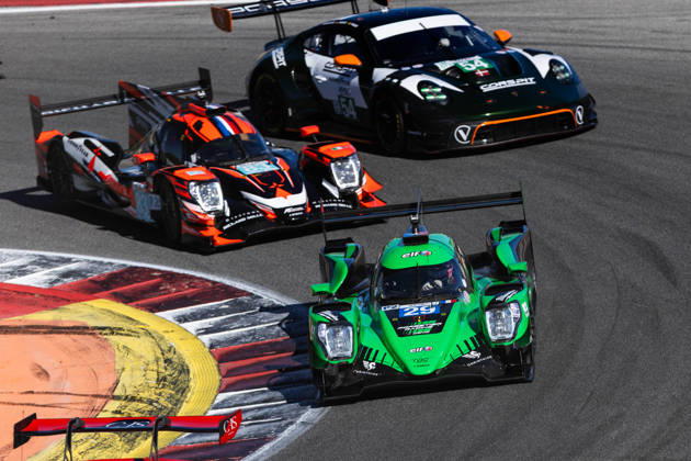 AUTO - ELMS - 4 HOURS OF PORTIMAO 2026 29 ROUSSET Louis (fra), GRAY Oliver (gbr), MASSON Esteban (fra), Forestier Racing by Panis, Oreca 07 - Gibson, LMP2, action 83 PERRODO Francois (fra), VAXIVIERE Matthieu (fra), FUOCO Antonio (ita), AF Corse, Oreca 07 - Gibson, LMP2 Pro Am, action 54 MORITZ Max (ger), PAQUE Benjamin (bel), BACHLER Klaus (aut), High Class Racing, Porsche 911 GT3 R LMGT3, LMGT3, action during the 4 Hours of Portimao 2026, 6th round of the 2026 European Le Mans Series on the Autodromo Internacional do Algarve from October 8 to 10, 2026 in Portimao, Portugal -  Copyright: xJoaoxFilipex