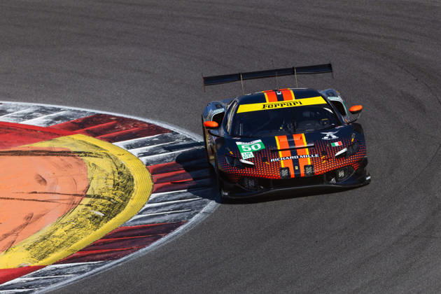 AUTO - ELMS - 4 HOURS OF PORTIMAO 2026 50 TOLEDO Custodio (usa), WADOUX Lilou (fra), AGOSTINI Riccardo (ita), Richard Mille AF Corse, Ferrari 296 LMGT3 Evo, LMGT3, action during the 4 Hours of Portimao 2026, 6th round of the 2026 European Le Mans Series on the Autodromo Internacional do Algarve from October 8 to 10, 2026 in Portimao, Portugal -  Copyright: xJoaoxFilipex