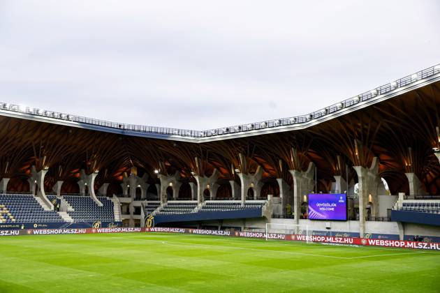 FELCSUT, 09-10-2026 , Pancho Arena, season 2026 2027 , UEFA worldcup qualification football play-offs round 1 , match between Hungary and The Netherlands (women) 1st leg , Pictures shows Stadium overview of the Pancho Arena of Felcsut Hungary - Netherlands (women)  x208070491x Copyright: