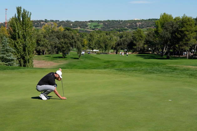 October 9, 2026, Madrid, Madrid, Spain: Ludvig Aberg of Sweden during the Open de EspaoÂ±a 2026 presented by Madrid, R2, golf tournament of DP World Tour at Club de Campo Villa de Madrid on October 09, 2026, in Madrid, Spain. Madrid Spain - ZUMAa181 20261009_zaa_a181_168 Copyright: xDennisxAgyemanx