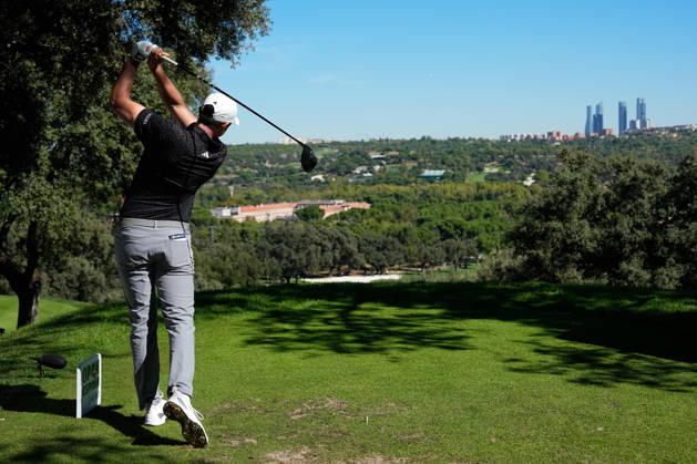 October 9, 2026, Madrid, Madrid, Spain: Ludvig Aberg of Sweden during the Open de EspaoÂ±a 2026 presented by Madrid, R2, golf tournament of DP World Tour at Club de Campo Villa de Madrid on October 09, 2026, in Madrid, Spain. Madrid Spain - ZUMAa181 20261009_zaa_a181_171 Copyright: xDennisxAgyemanx