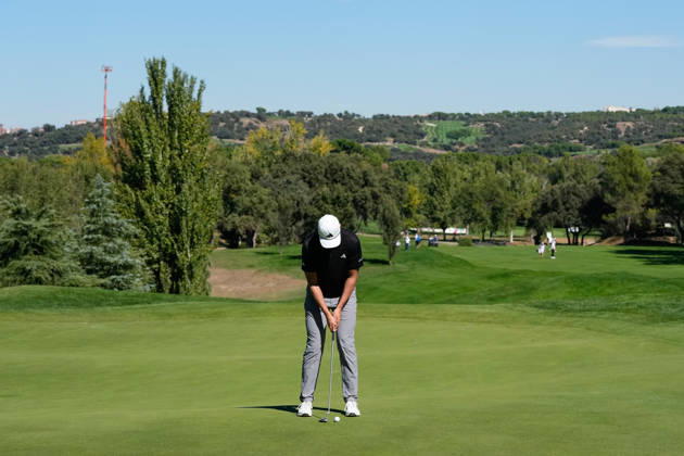 October 9, 2026, Madrid, Madrid, Spain: Ludvig Aberg of Sweden during the Open de EspaoÂ±a 2026 presented by Madrid, R2, golf tournament of DP World Tour at Club de Campo Villa de Madrid on October 09, 2026, in Madrid, Spain. Madrid Spain - ZUMAa181 20261009_zaa_a181_175 Copyright: xDennisxAgyemanx