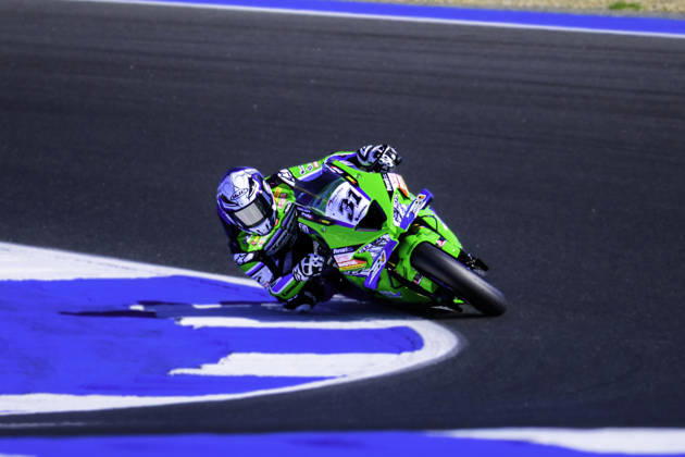 October 9, 2026, Cascais, Lisbon, Portugal: Garrett Gerloff of Kawasaki WorldSBK Team in action during the Free Practice 2 of the FIM Superbike World Championship, WM, Weltmeisterschaft at Circuito Estoril on October 9, 2026 in Cascais, Portugal. Motorsports 2026: WorldSBK - Tissot Estoril Round  - ZUMAr200 20261009_zsp_r200_010 Copyright: xNunoxReisinhox