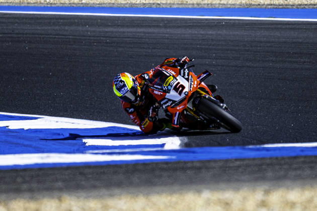 October 9, 2026, Cascais, Lisbon, Portugal: Yari Montella of Barni Spark Racing Team in action during the Free Practice 2 of the FIM Superbike World Championship, WM, Weltmeisterschaft at Circuito Estoril on October 9, 2026 in Cascais, Portugal. Motorsports 2026: WorldSBK - Tissot Estoril Round - ZUMAr200 20261009_zsp_r200_033 Copyright: xNunoxReisinhox