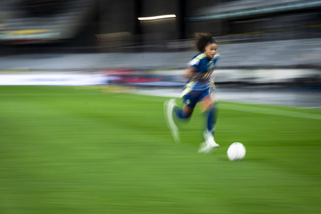 October 9, 2026: Felicia Schröder of Sweden during the FIFA Women’s World Cup qualifying playoff soccer match between Lithuania and Sweden on October 9, 2026 in Kaunas. Photo by Mathias Bergeld, BILDBYRAN, code MB MB1418. soccer, football, World Cup qualifier, FIFA Women’s World Cup qualifier, playoff, Lithuania, Sweden, women’s soccer, BBENG, play-off  Copyright: MATHIASxBERGELD BB261009MB061