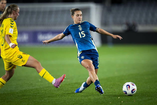 October 9, 2026: Julia Zigiotti Olme of Sweden during the FIFA Women’s World Cup qualifying playoff soccer match between Lithuania and Sweden on October 9, 2026 in Kaunas. Photo by Mathias Bergeld, BILDBYRAN, code MB MB1418. soccer, football, World Cup qualifier, FIFA Women’s World Cup qualifier, playoff, Lithuania, Sweden, women’s soccer, BBENG, play-off Copyright: MATHIASxBERGELD BB261009MB064