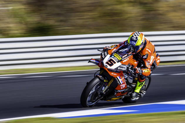October 9, 2026, Cascais, Lisbon, Portugal: Yari Montella of Barni Spark Racing Team in action during the Free Practice 2 of the FIM Superbike World Championship, WM, Weltmeisterschaft at Circuito Estoril on October 9, 2026 in Cascais, Portugal. Motorsports 2026: WorldSBK - Tissot Estoril Round - ZUMAr200 20261009_zsp_r200_055 Copyright: xNunoxReisinhox