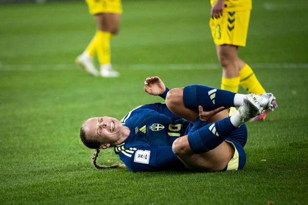 October 9, 2026: Anna Anvegard of Sweden during the FIFA Women’s World Cup qualifying playoff soccer match between Lithuania and Sweden on October 9, 2026 in Kaunas. Photo by Mathias Bergeld. BILDBYRAN code MB MB1418 soccer football fotball World Cup qualifier FIFA Women’s World Cup qualifier playoff Lithuania Sweden women’s BBENG play-off  Copyright: MATHIASxBERGELD BB261009MB069