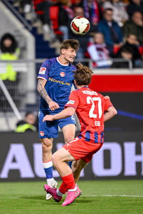Paul Joly of 1 FC Kaiserslautern and Michael Heule of 1 FC Heidenheim 1846 go head-to-head during the 2. Bundesliga match between 1 FC Heidenheim and 1 FC Kaiserslautern, at the Voith Arena on October 9, 2026, in Heidenheim an der Brenz, Germany. Photo by Harry Langer, DeFodi Images. Paul Joly of 1 FC Kaiserslautern and Michael Heule of 1 FC Heidenheim 1846 battle for the ball during the 2nd Bundesliga match between 1 FC Heidenheim and 1 FC Kaiserslautern at Voith Arena on October 9, 2026 in Heidenheim an der Brenz, Germany Photo by Harry Langer, DeFodi Images. DFB and DFL regulations prohibit any use of photographs as image sequences and or quasi-video. Photo by Harry Langer, DeFodi Images. DFB and DFL regulations prohibit any use of photographs as imSEQUENCES AND OR QUASI-VIDEO