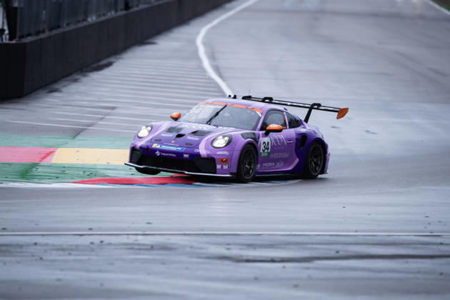 Hockenheim, Germany, October 9–11, 2026 Porsche Sixt Carrera Cup Germany 2026 Season Finale at the Hockenheimring Qualifying Pictured: Dirk Schouten (NED) Looping by CarTech Copyright: xFotostandx xStiebertx
