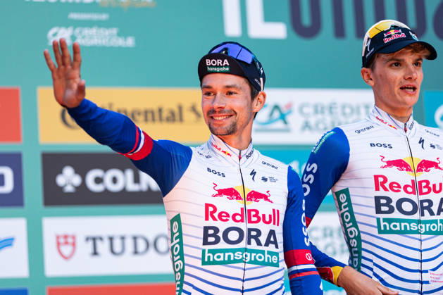 120th ILombardia Team Presentation Primoz Roglic of Red Bull Bora Hansgrohe attends the 120th Lombardia team presentation in Bergamo, Italy, on October 9, 2026. Bergamo Italy Copyright: xTommasoxBerardix originalFilename:berardi-120thilo261009_npExr