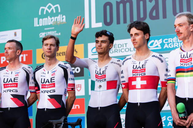 120th ILombardia Team Presentation Isaac Del Toro of UAE Team Emirates attends the 120th Lombardia team presentation in Bergamo, Italy, on October 9, 2026. Bergamo Italy Copyright: xTommasoxBerardix originalFilename:berardi-120thilo261009_npH9e