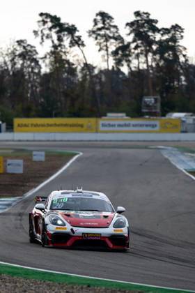 ADAC GT4 Germany, 11. + 12. Rennen Hockenheim 2026 20 Porsche 718 Cayman GT4 RS Clubsport, razoon - more than racing: Harald Huber, Jack James - picture by Gruppe C Photography Sachsenring Hockenheimring Bayern Germany Copyright: xGruppexCxPhotographyx