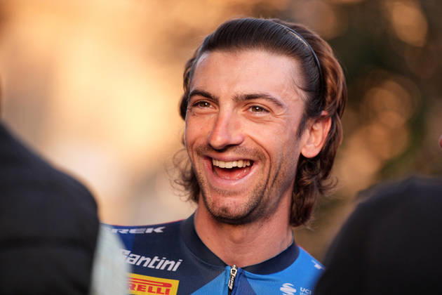 Italy s Giulio Ciccone of Lidl-Trek during the team presentation on the eve of the 120th edition of Il Lombardia cycling race, in Bergamo on October 9, 2026, prior to the 239 km one-day race from Bergamo to Como, Italy.  Copyright: xMarcoxAlpozzi LaPressex