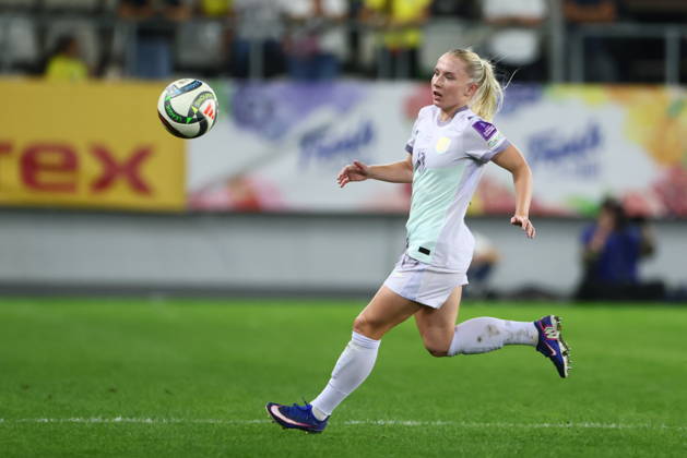 Women s World Cup Qualifier: Romania vs. Norway, Bucharest, October 9, 2026—A photo from the World Cup qualifying soccer match between Romania and Norway at Stadionul Arcul de Triumf in Bucharest. Photo by Nikola Krstic, NTB. EDITORIAL USE ONLY. RESTRICTED USE FOR BETTING COMPANIES. Copyright: xNikolaxKrsticx xNTBx
