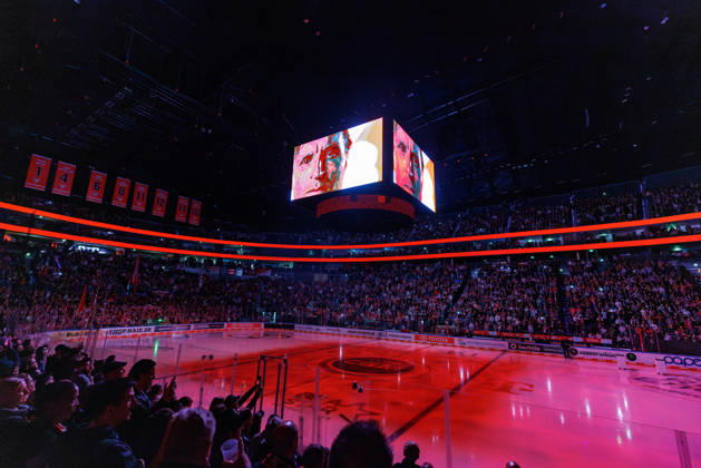 COLONGE, GERMANY - 9 OCTOBER 2026: Image shows pregame show of Kölner Haie in LANXESS arena during PENNY DEL 2026 27 Regular Season, Matchday 7: Kölner Haie vs Schwenninger Wild Wings at LANXESS arena on 9 10 2026 in Colonge, Germany. Germany Copyright: xFröhlichxPascalx