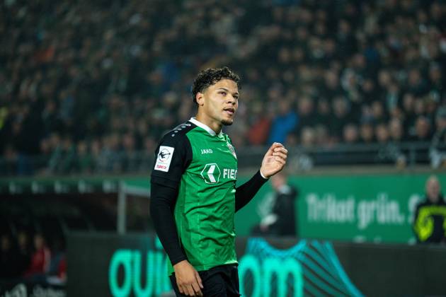 October 9, 2026, 3rd Division, Matchday 8, SC Preußen Münster vs. Rot-Weiss Essen at the LVM Preußenstadion. Goal scorer for the 1–0 win: Montell Ndikom (Münster). IMPORTANT NOTICE: In accordance with DFB and DFL regulations, it is prohibited to use or allow the use of photographs taken in the stadium and or during the game in the form of sequential images and or video-like photo series Copyright: xJordyxFourgonx