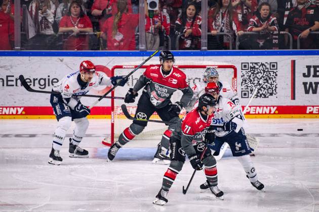 COLOGNE, GERMANY - 9 OCTOBER, 2026: - The PENNY DEL Ice hockey, Eishockey match Koelner Haie vs. Schwenninger Wild Wings at LANXESS arena. Copyright: xVitaliixKliuievx