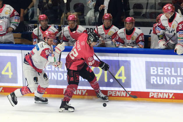 October 9, 2026, DEU, GER, Ice Hockey, Match Day, 2026–27 Season, Berlin, Eisbären Berlin vs. Grizzly Wolfsburg, Jean Luc Foudy, Eisbären Berlin 55, Will Graber, Grizzly Wolfsburg 82, nordphoto GmbH, Engler, City, Über Arena, Federal State, Country Copyright: xNordphotox xEnglerx