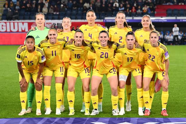 Belgium v Poland - FIFA Women s World Cup 2027 UEFA Qualifiers LEUVEN, BELGIUM - OCTOBER 09 : Players of Belgium during the FIFA Women s World Cup 2027 UEFA European Qualifiers play-offs round 1 path 2 first leg match between Belgium and Poland on October 9, 2026 in Leuven, Belgium, 09 10 2026 Leuven Belgium  Copyright: xVincentxKalutx