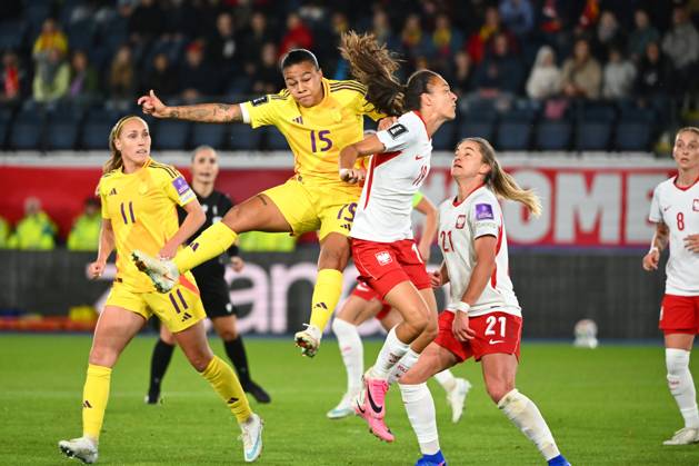 Belgium v Poland - FIFA Women s World Cup 2027 UEFA Qualifiers LEUVEN, BELGIUM - OCTOBER 09 : Toloba Abdulai Mariam midfielder of Belgium during the FIFA Women s World Cup 2027 UEFA European Qualifiers play-offs round 1 path 2 first leg match between Belgium and Poland on October 9, 2026 in Leuven, Belgium, 09 10 2026 Leuven Belgium  Copyright: xVincentxKalutx