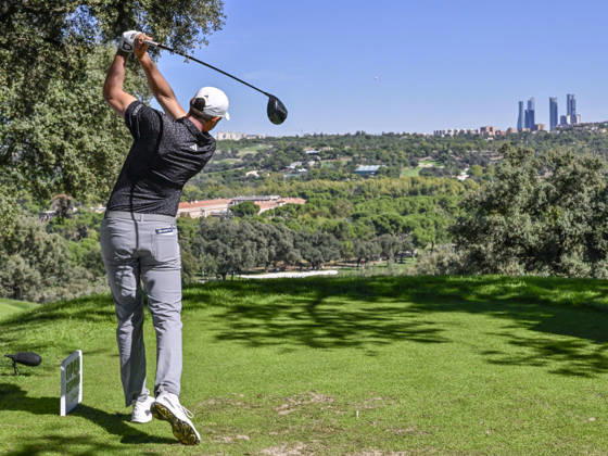 October 9, 2026, Madrid, Madrid, Spain: LUDVIG ABERG of Sweden hitting the ball from the tee during the Open de EspaoÂ±a presented by Madrid at Club de Campo Villa de Madrid on October 09, 2026 in Madrid, Spain. Madrid Spain - ZUMAc312 20261009_zsp_c312_232 Copyright: xOscarxManuelxSanchezx