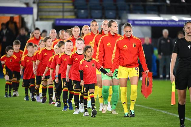 Belgium v Poland - FIFA Women s World Cup 2027 UEFA Qualifiers LEUVEN, BELGIUM - OCTOBER 09 : Wullaert Tessa forward of Belgium during the FIFA Women s World Cup 2027 UEFA European Qualifiers play-offs round 1 path 2 first leg match between Belgium and Poland on October 9, 2026 in Leuven, Belgium, 09 10 2026 Leuven Belgium  Copyright: xVincentxKalutx