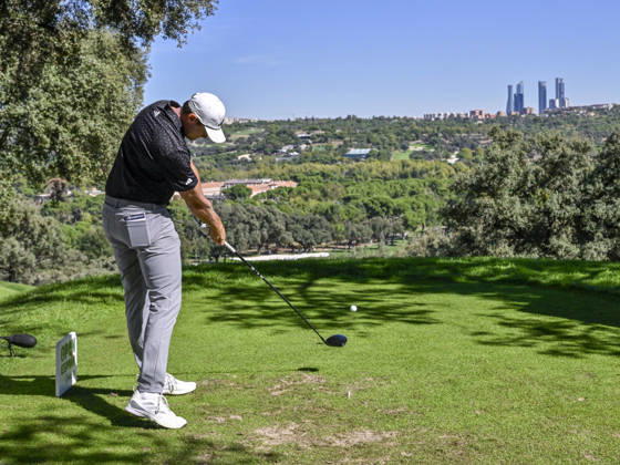 October 9, 2026, Madrid, Madrid, Spain: LUDVIG ABERG of Sweden hitting the ball from the tee during the Open de EspaoÂ±a presented by Madrid at Club de Campo Villa de Madrid on October 09, 2026 in Madrid, Spain. Madrid Spain - ZUMAc312 20261009_zsp_c312_247 Copyright: xOscarxManuelxSanchezx