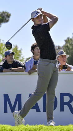 October 9, 2026, Madrid, Madrid, Spain: LUDVIG ABERG of Sweden hitting the ball from the tee during the Open de EspaoÂ±a presented by Madrid at Club de Campo Villa de Madrid on October 09, 2026 in Madrid, Spain. Madrid Spain - ZUMAc312 20261009_zsp_c312_264 Copyright: xOscarxManuelxSanchezx