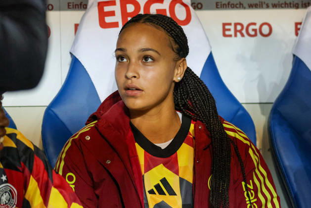 Karlsruhe, Germany, October 9, 2026 International Friendly Match: Germany Women vs. Australia Women. Pictured: Lisa Baum (Germany) Copyright: HMBxMedia MadeleinexFantini