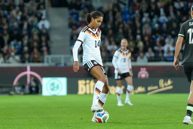 Cora Zicai, Germany Women s National Team, 14 on the Ball, Germany, soccer, international match, friendly match, exhibition match, 2026–2027, Germany vs. Australia, October 9, 2026, BBBank Wildpark, Karlsruhe, Karlsruhe, BBBank Wildpark, Baden-Württemberg, Germany Copyright: xArnexAmbergx