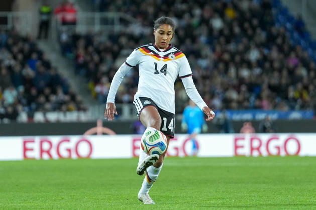 Cora Zicai, Germany Women s National Team, 14 on the Ball, Germany, soccer, international match, friendly match, exhibition match, 2026–2027, Germany vs. Australia, October 9, 2026, BBBank Wildpark, Karlsruhe, Karlsruhe, BBBank Wildpark, Baden-Württemberg, Germany Copyright: xArnexAmbergx