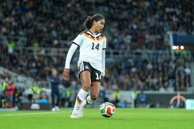 Cora Zicai, Germany Women s National Team, 14 on the Ball, Germany, Soccer, International Match, Friendly Match, Exhibition Match, 2026–2027, Germany vs. Australia, October 9, 2026, BBBank Wildpark, Karlsruhe, Karlsruhe, BBBank Wildpark, Baden-Württemberg, Germany Copyright: xArnexAmbergx