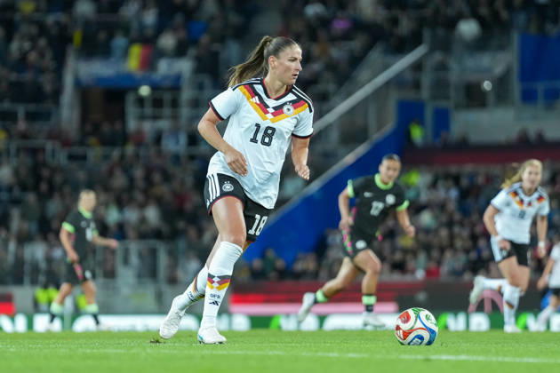Melissa Kössler Melissa Koessler German Women s National Team, 18 on the Ball, Germany, soccer, international match, friendly match, exhibition match, 2026 2027, Germany vs. Australia, October 9, 2026, BBBank Wildpark, Karlsruhe, Karlsruhe, BBBank Wildpark, Baden-Württemberg, Germany Copyright: xArnexAmbergx