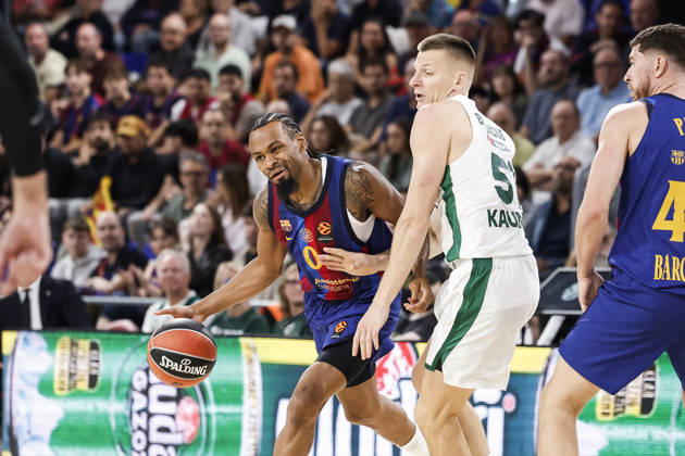 October 9, 2026, Barcelona, Barcelona, Spain: Kevin Paunter of FC Barcelona, Barca in action during the EuroLeague League Phase MD 4 match played between FC Barcelona and Zalgiris Kaunas at Palau Blaugrana on October 09, 2026 in Barcelona, Spain. FC Barcelona V Zalgiris Kaunas - Euroleague 2026 2027 - ZUMAa181 20261009_zaa_a181_269 Copyright: xJavierxBorregox